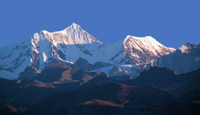 Gorichen peak as seen from Bailey Trail