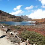 Admiring the beauty of Cherp Tso