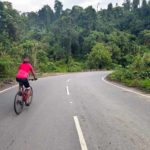 riding through the forests of Siang valley on the east arunachal cycling tour