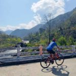 crossing the Kamlang river on the east arunachal cycling tour
