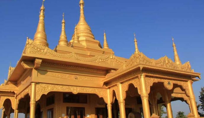 The Golden Pagoda in Namsai - East Arunachal
