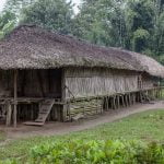 A traditional Mishmi house near Roing in Mishmi hills