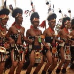 hornbill-festival dance Chang tribe elders dancing at the Hornbill Festival