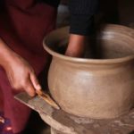 Longpi black pot making