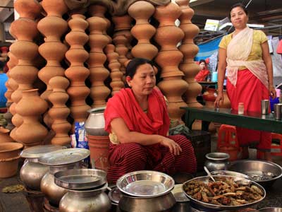 Ema market on Manipur tour