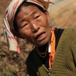 An elderly Naga lady