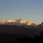 Sikkim silk-route- Kangchenjunga Sunrise on Kangchenjunga from Thambi View Point